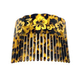 Acrylic Turtle Flower Hair Comb for Ladies