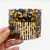 Acrylic Turtle Flower Hair Comb for Ladies