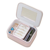 Pink Double Layer Jewelry Box for Girls