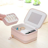 Pink Double Layer Jewelry Box for Girls