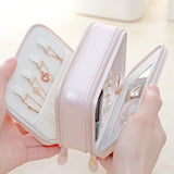 Pink Double Layer Jewelry Box for Girls