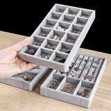 Flannel Jewelry Ring Display Organizer Box