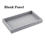 Flannel Jewelry Ring Display Organizer Box