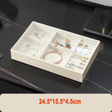 Portable PU Leather Jewelry Ring Display Organizer Box