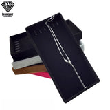 Portable Velvet Jewelry Necklace Display Tray for Pendant Chain