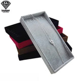 Portable Velvet Jewelry Necklace Display Tray for Pendant Chain