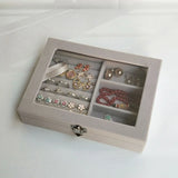 Velvet Jewelry Ring Display Box Earring Storage