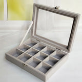 Velvet Jewelry Ring Display Box Earring Storage