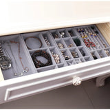 Portable Velvet Jewelry Ring Display Organizer Box Tray Holder