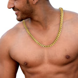 Positive & Negative Chain Necklace, Stainless Steel, Men & Women