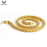 Positive & Negative Chain Necklace, Stainless Steel, Men & Women
