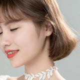 Silver Butterfly Stud Earrings for Women