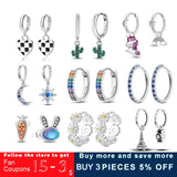 Zircon Little Snake Earrings Allergy-Free for Women