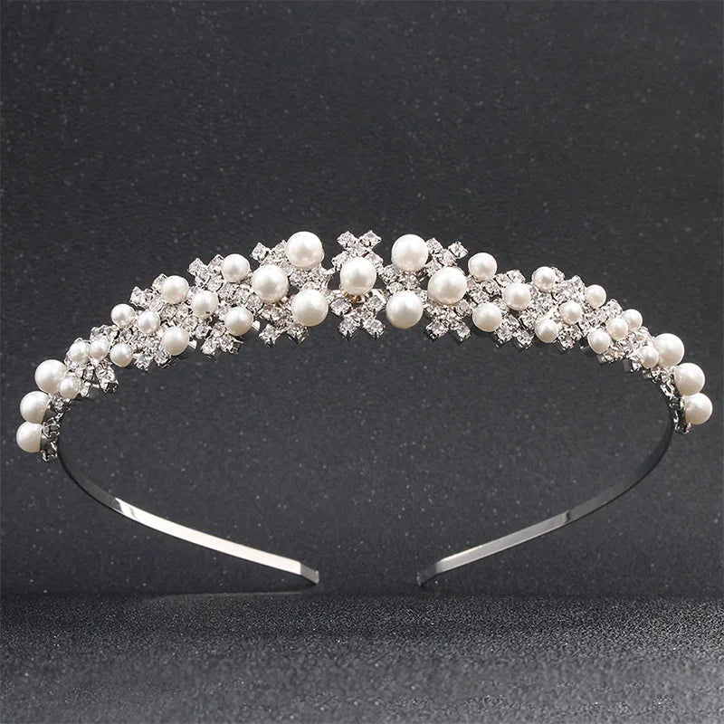 Princess Rhine Stone Tiara Bridal Prom Crown Girl Hairbands