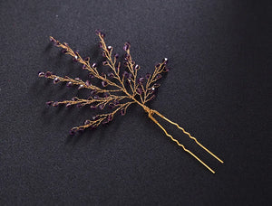 Crystal Wedding Hairpins Sticks for Women