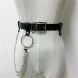 Pu Leather Waist Chain Tassel Belt Body Jewelry