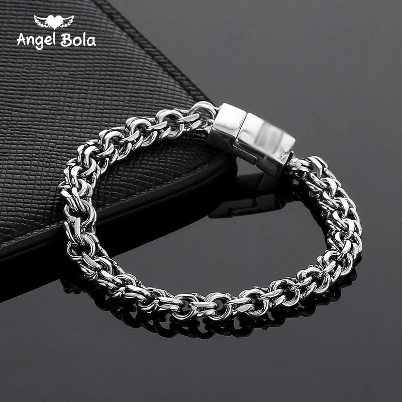 Punk Buddha Bracelet Ancient Silver Women DIY Bangles Men Pulseira Jewelry