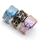 Punk Charm Leather Cuff Bracelet for Women