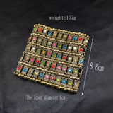 Punk Classic Crystal Wide Bracelets Hand Decoration
