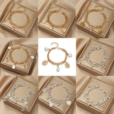 Punk Double Chain Adjustable Bracelet for Women
