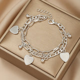 Punk Double Chain Adjustable Bracelet for Women