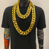 Men's Punk Thick Chain Acrylic Necklace Waist Bag Chain