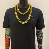 Men's Punk Thick Chain Acrylic Necklace Waist Bag Chain