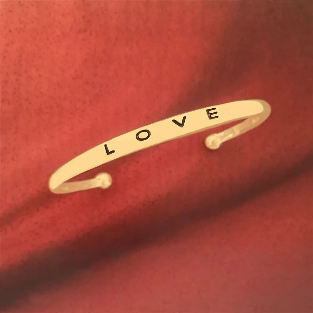 Metal Punk Bangles for Women Men Boho Jewelry Gift