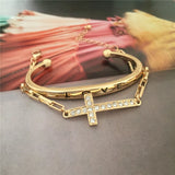 Metal Punk Bangles for Women Men Boho Jewelry Gift