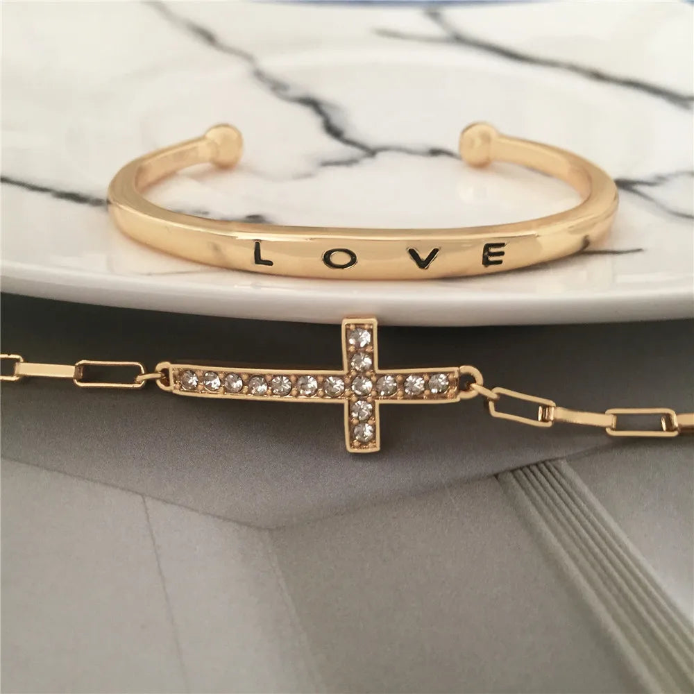 Metal Punk Bangles for Women Men Boho Jewelry Gift