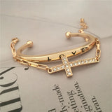 Metal Punk Bangles for Women Men Boho Jewelry Gift
