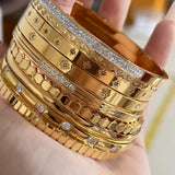 Punk Bangles Stainless Steel Bracelets Bohemian Jewelry Gift