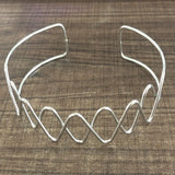 Punk Silver Torques Choker Necklace For Women Vintage Geometric Metal Collar