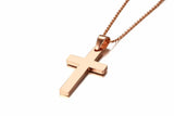 Punk Male Cross Pendant Stainless Steel Necklace