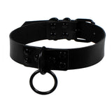 Punk Gothic PU Leather Rivet Collar Choker Necklace
