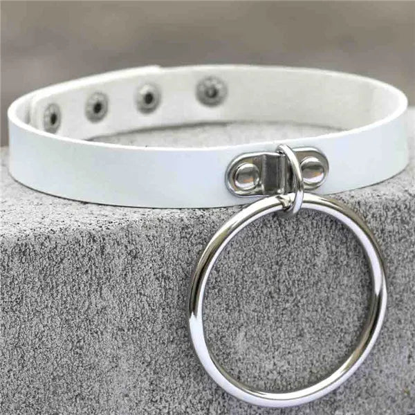 Punk Rock Dark Harajuku Leather Collar Choker Necklace