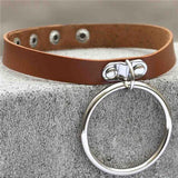 Punk Rock Dark Harajuku Leather Collar Choker Necklace