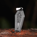 Punk Rock Stainless Steel Coffin Necklace