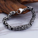 Punk Skeleton Chain Bracelets Retro Skull Safety Pattern Bracelets