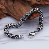 Punk Skeleton Chain Bracelets Retro Skull Safety Pattern Bracelets