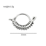 Silver Gothic Insect Nose Ring Stainless Steel
