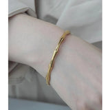 Punk Style Bamboo Joint Adjustable Bracelet Bangle For Women Men