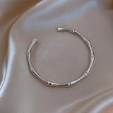 Punk Style Bamboo Joint Adjustable Bracelet Bangle For Women Men