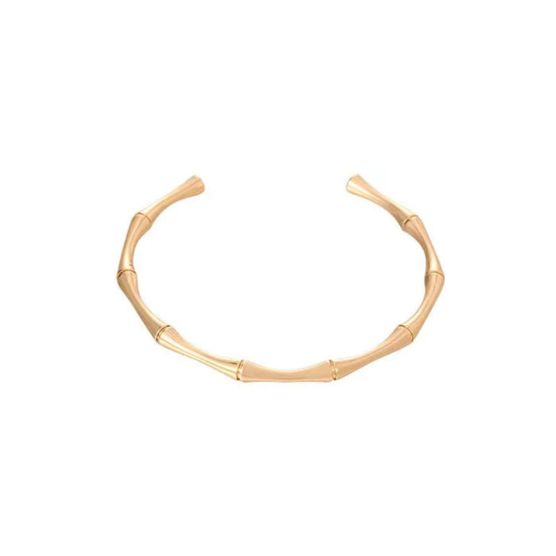 Punk Style Bamboo Joint Adjustable Bracelet Bangle For Women Men