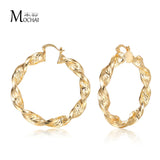 Punk Style Big Metal Hoop Earrings for Women Jewelry ZK30 Size Pendientes