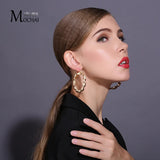 Punk Style Big Metal Hoop Earrings for Women Jewelry ZK30 Size Pendientes