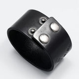 Wide Print Leather Bracelet Vintage Wrap Wristband