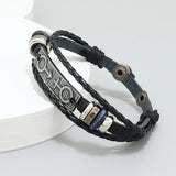 Punk Leather Bracelet Cuff Wrap Beads Charm Retro Bangle Casual Jewelry