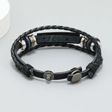 Punk Leather Bracelet Cuff Wrap Beads Charm Retro Bangle Casual Jewelry
