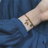 Women's Puppy Balloon Luck Bracelet Titanium Steel Plating 18K Beaded Jewelry